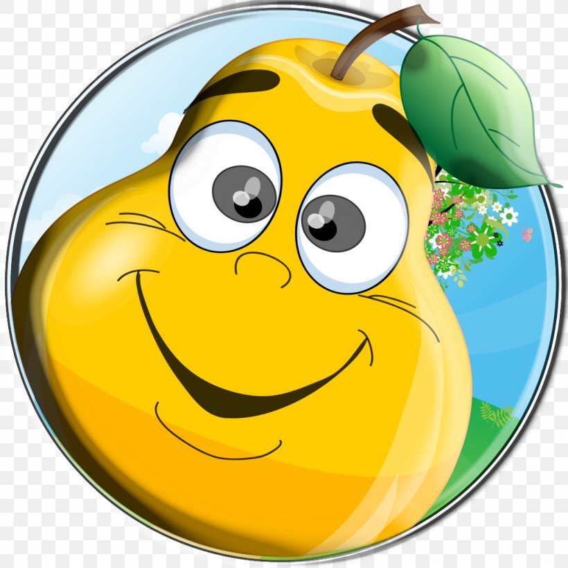 Emoticon Smiley Happiness, PNG, 1024x1024px, Emoticon, Cartoon, Food, Fruit, Green Download Free