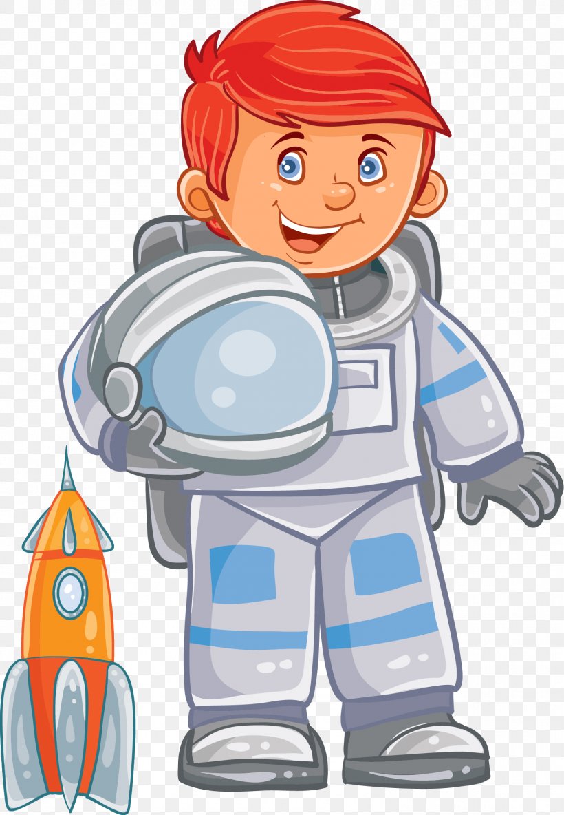 Clipart cartoon of a happy young astronaut kid in a space suit digital files instant download. ai eps png jpg and pdf files included