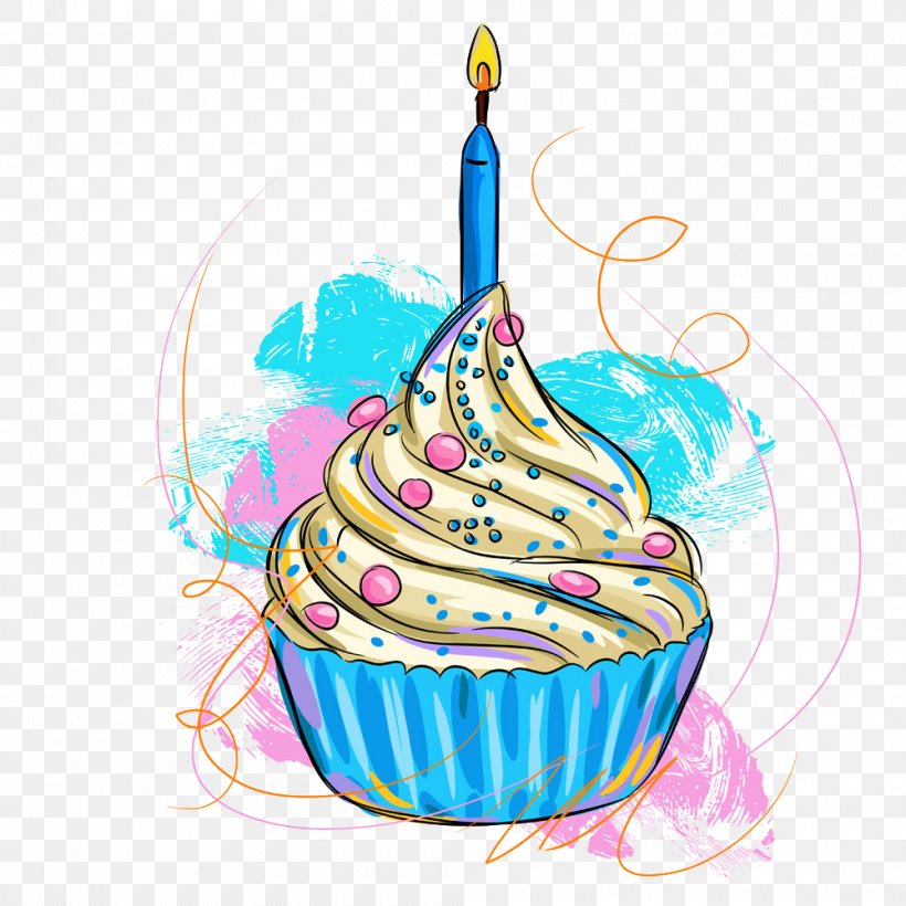Birthday Cake Cream Shortcake Painting, PNG, 1000x1000px, Birthday Cake, Birthday, Cake, Cake Decorating, Cartoon Download Free