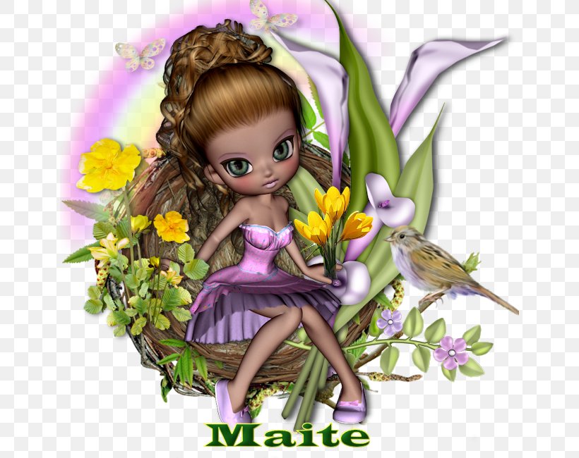 Fairy Brown Hair Flower Violet, PNG, 650x650px, Fairy, Brown, Brown Hair, Cartoon, Fictional Character Download Free