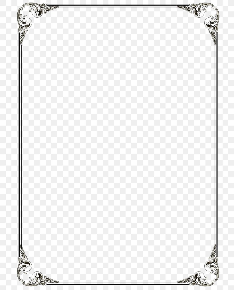 Microsoft Word Template Clip Art, PNG, 736x1016px, Borders And Frames, Area, Body Jewelry, Material, Metal Download Free