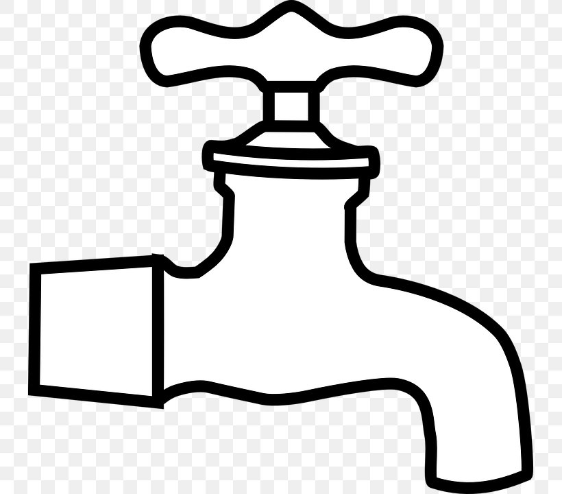 Tap Water Plumbing Clip Art, PNG, 737x720px, Tap, Black, Black And White, Istock, Line Art Download Free
