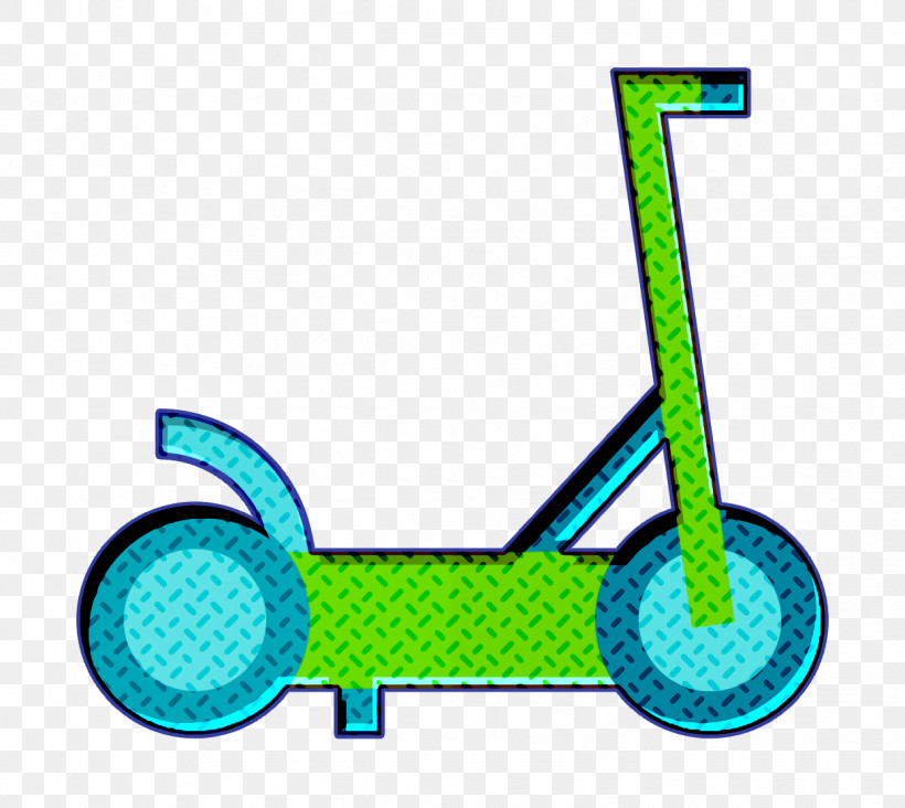 Vehicles And Transports Icon Scooter Icon, PNG, 1244x1112px, Vehicles And Transports Icon, Aqua, Electric Blue, Green, Line Download Free