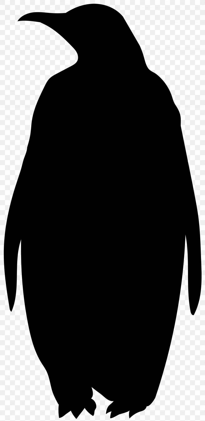 Penguin Clip Art Silhouette Fauna Beak, PNG, 3897x8000px, Penguin, Beak, Black, Black M, Blackandwhite Download Free