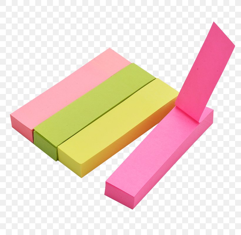 Post-it Note Paper Clip Notebook, PNG, 800x800px, Postit Note, Adhesive, Color, Magenta, Material Download Free