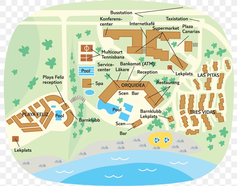 Apartments Playa Feliz Map Apartments Las Pitas Hotel Beach, PNG, 800x645px, Map, Always, Area, Beach, Charter Download Free