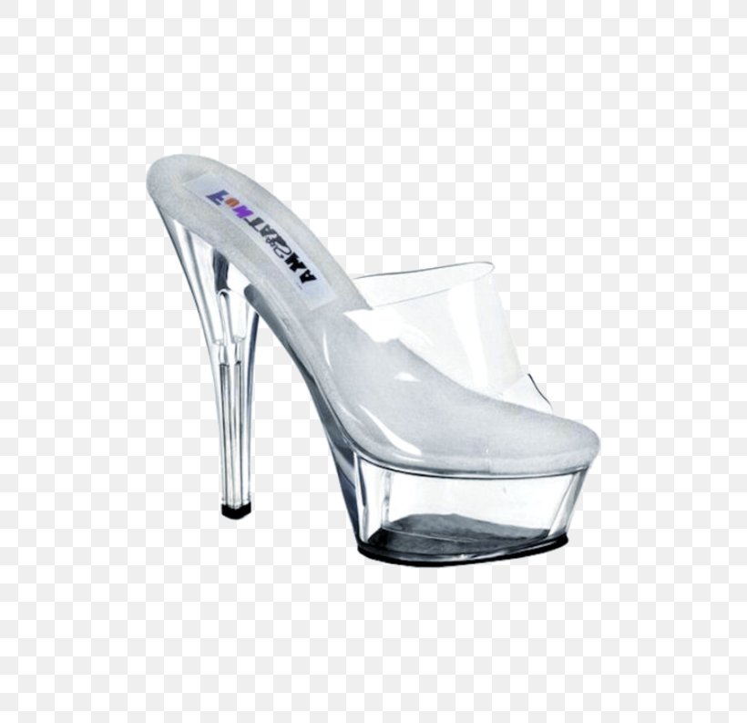 Slipper Mule High-heeled Shoe Pleaser USA, Inc. Clear Heels, PNG, 500x793px, Slipper, Basic Pump, Bridal Shoe, Clear Heels, Clothing Download Free