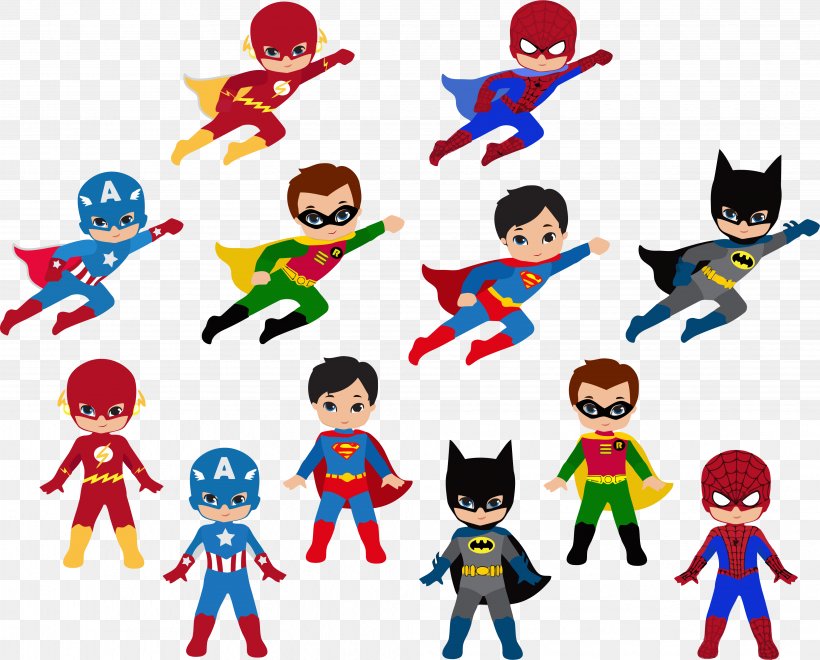 Superboy Superhero Clip Art, PNG, 4068x3279px, Superboy, Animal Figure, Batman, Captain America, Cartoon Download Free