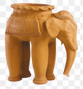 Palanquin - Indian Elephant African Elephant Whichford Pottery Elephantidae Flowerpot PNG
