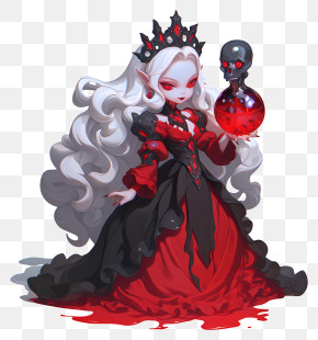 Vampire Princess - Vampire Queen Holding A Potion PNG