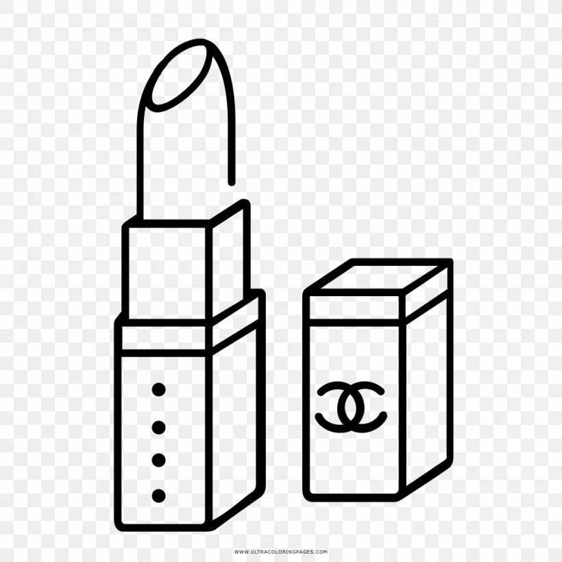 Drawing Coloring Book Line Art Lipstick, PNG, 1000x1000px, Drawing, Area, Black, Black And White, Coloring Book Download Free