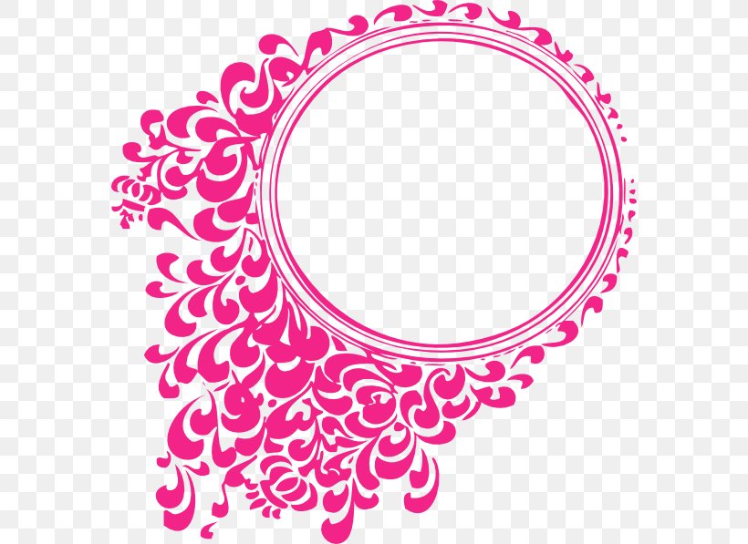 Picture Frame Circle Clip Art, PNG, 576x597px, Picture Frame, Area, Color, Free Content, Heart Download Free