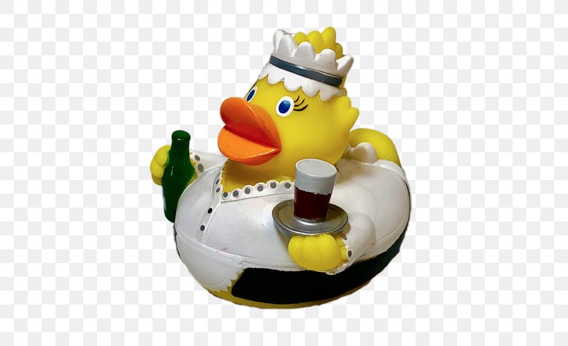 Rubber Duck Natural Rubber Waiter Yellow, PNG, 500x500px, Duck, Bird, Bottle, Drink, Ducks Geese And Swans Download Free