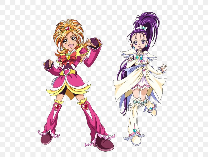 Saki Hyuuga Pretty Cure All Stars Nozomi Yumehara Pretty Cure Max Heart, PNG, 572x620px, Watercolor, Cartoon, Flower, Frame, Heart Download Free