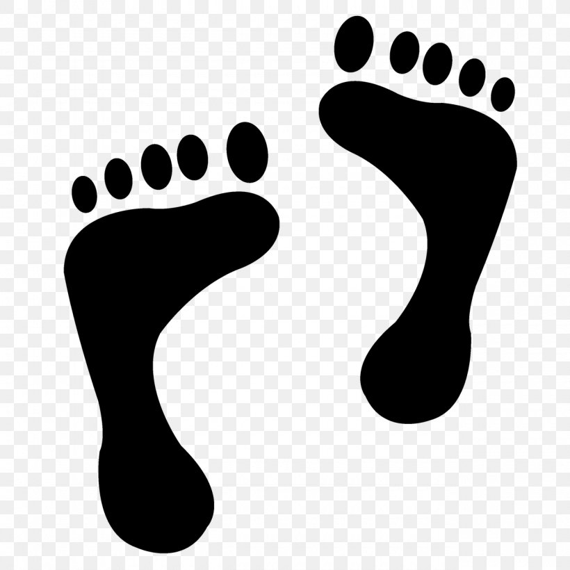 Footprint Infant Clip Art, PNG, 1280x1280px, Foot, Black, Black And White, Child, Finger Download Free