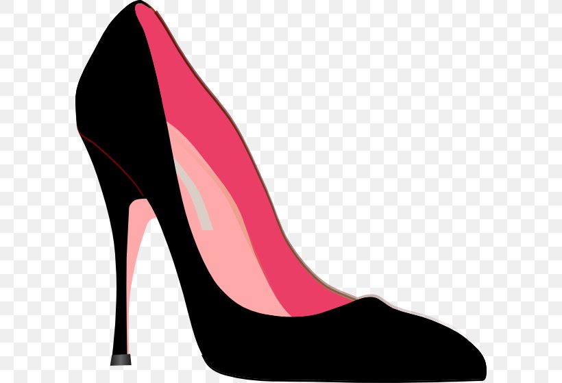 High-heeled Footwear Shoe Clip Art, PNG, 600x559px, Watercolor, Cartoon, Flower, Frame, Heart Download Free
