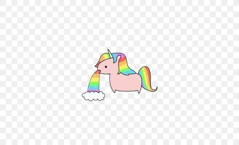 Unicorn Vomiting Narwhal Color Rainbow, PNG, 500x500px, Unicorn, Alcohol Intoxication, Area, Carnivoran, Cartoon Download Free