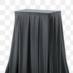 Skirts - Dress Skirt Satin Black M PNG