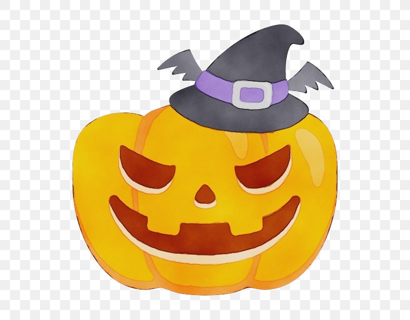 Halloween Witch Hat, PNG, 640x640px, Watercolor, Calabaza, Cartoon, Costume, Emoticon Download Free
