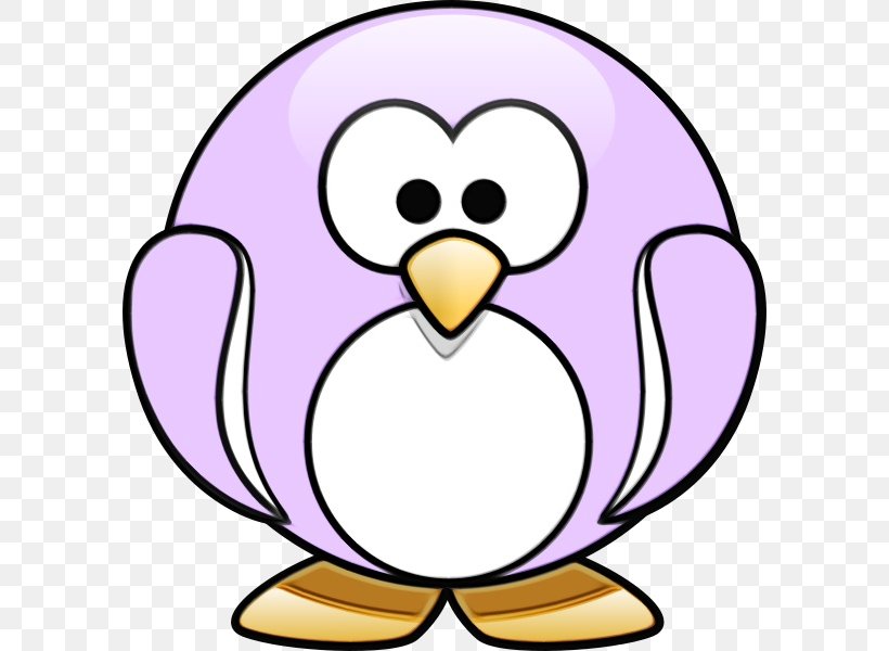 Penguin, PNG, 594x600px, Watercolor, Animation, Beak, Bird, Cartoon Download Free