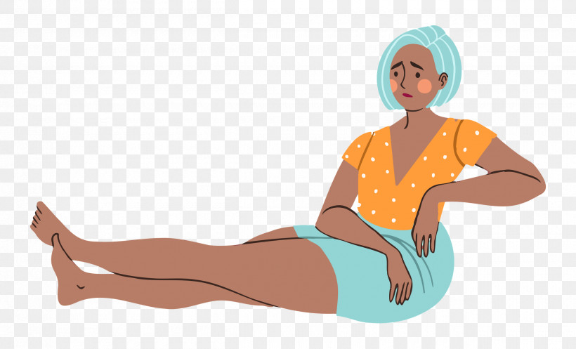 Relaxing Lady Woman, PNG, 2500x1518px, Relaxing, Cartoon, Girl, Hm, Human Download Free