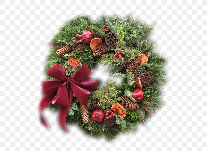 Christmas Ornament Wreath Christmas Decoration Garland, PNG, 600x597px, Christmas Ornament, Christmas, Christmas Decoration, Christmas Tree, Conifer Download Free