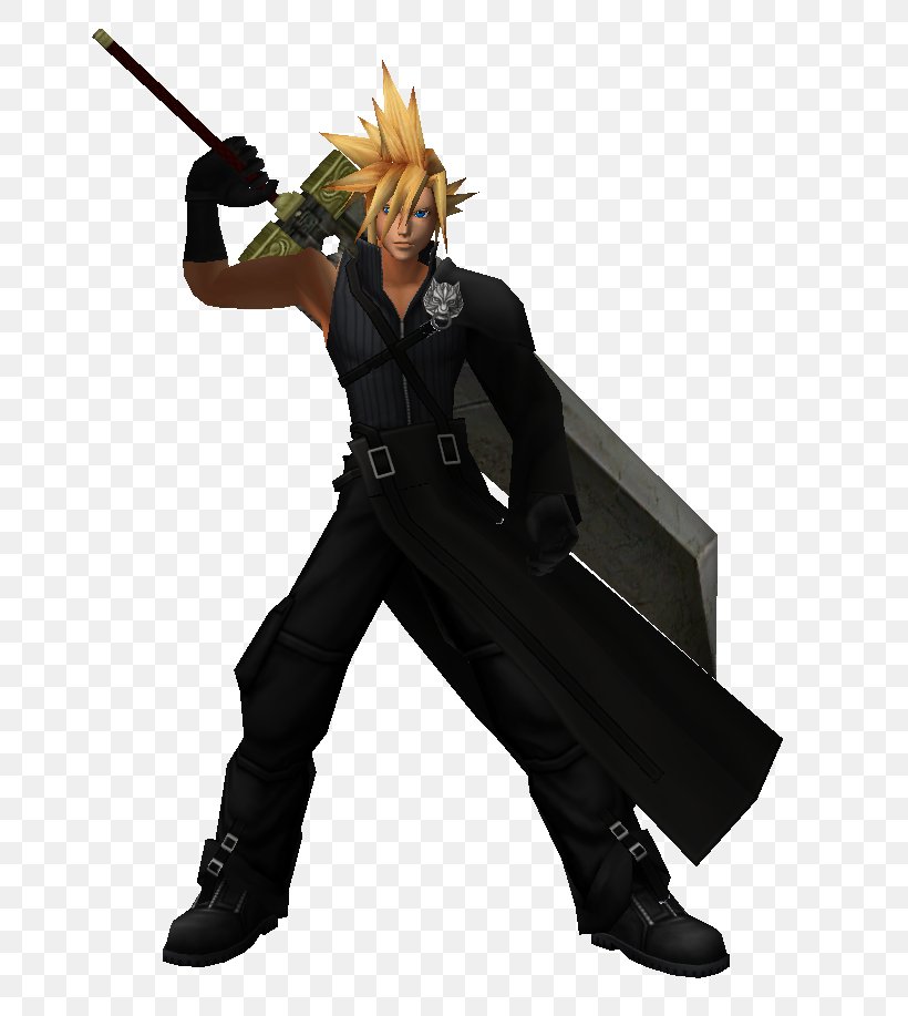 Cloud Strife Crisis Core: Final Fantasy VII Aerith Gainsborough Sephiroth, PNG, 713x917px, Cloud Strife, Action Figure, Aerith Gainsborough, Character, Costume Download Free