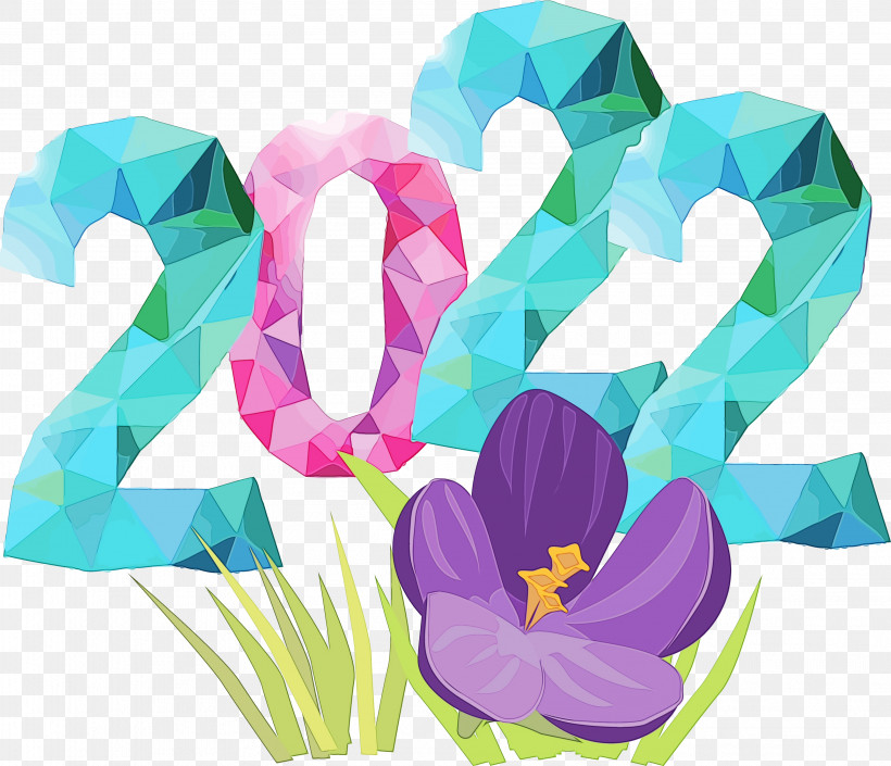 New Year, PNG, 3159x2719px, Watercolor, Biology, Flower, Leaf, New Year Download Free