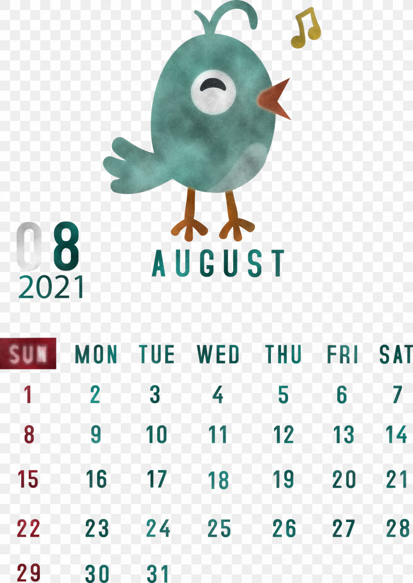 August 2021 Calendar August Calendar 2021 Calendar, PNG, 2125x3000px, 2021 Calendar, Calendar System, Cartoon, Google, Google Nexus Download Free