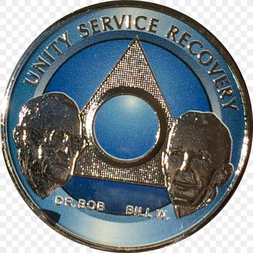 Bill W. And Dr. Bob Alcoholics Anonymous Sobriety Medal Coin, PNG, 1023x1024px, Alcoholics Anonymous, Badge, Bill W, Bob Smith, Chain Download Free