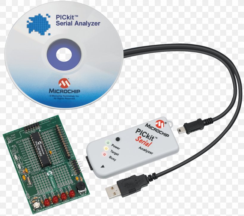 PICkit Microchip Technology Serial Communication Embedded System Electrical Cable, PNG, 1347x1192px, Pickit, Analyser, Cable, Computer Software, Dspic Download Free
