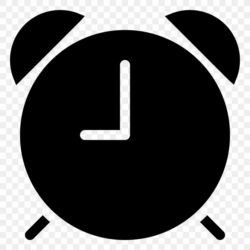 Alarm Clocks Alarm Device, PNG, 1600x1600px, Alarm Clocks, Alarm Device, Black And White, Clock, Icon Design Download Free