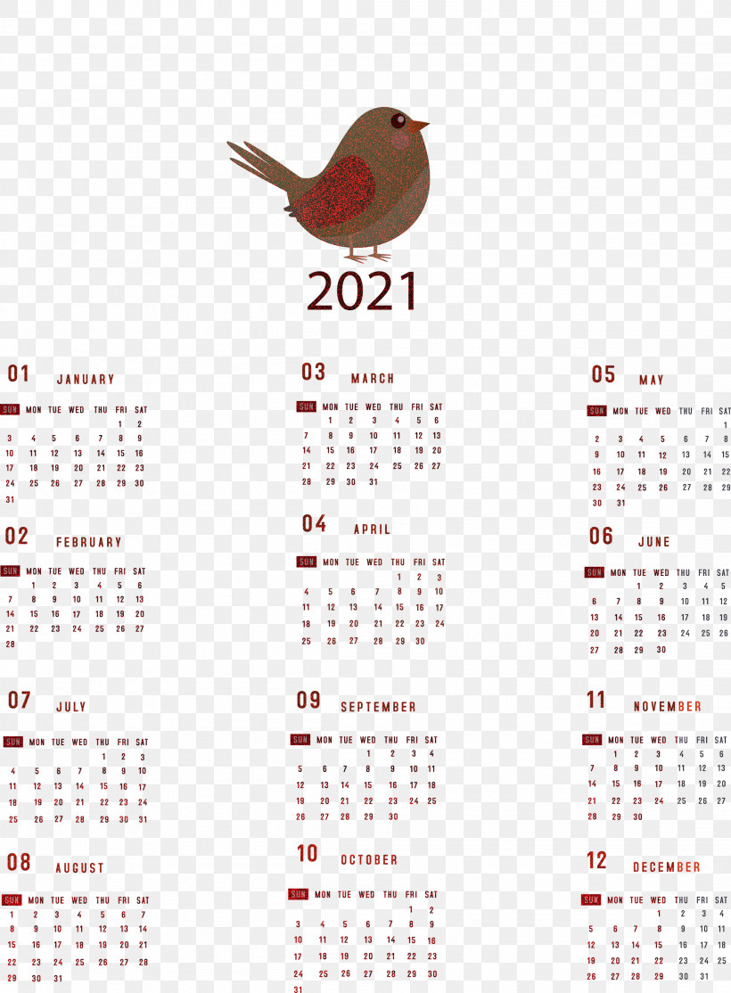 Printable 2021 Yearly Calendar 2021 Yearly Calendar, PNG, 2207x2999px,  Download Free