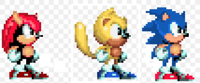 Sonic Mania Sprite Sonic The Hedgehog 2 Knuckles The Echidna Sonic & Knuckles, PNG, 1070x450px, Sonic Mania, Cartoon, Fictional Character, Knuckles The Echidna, Pixel Art Download Free