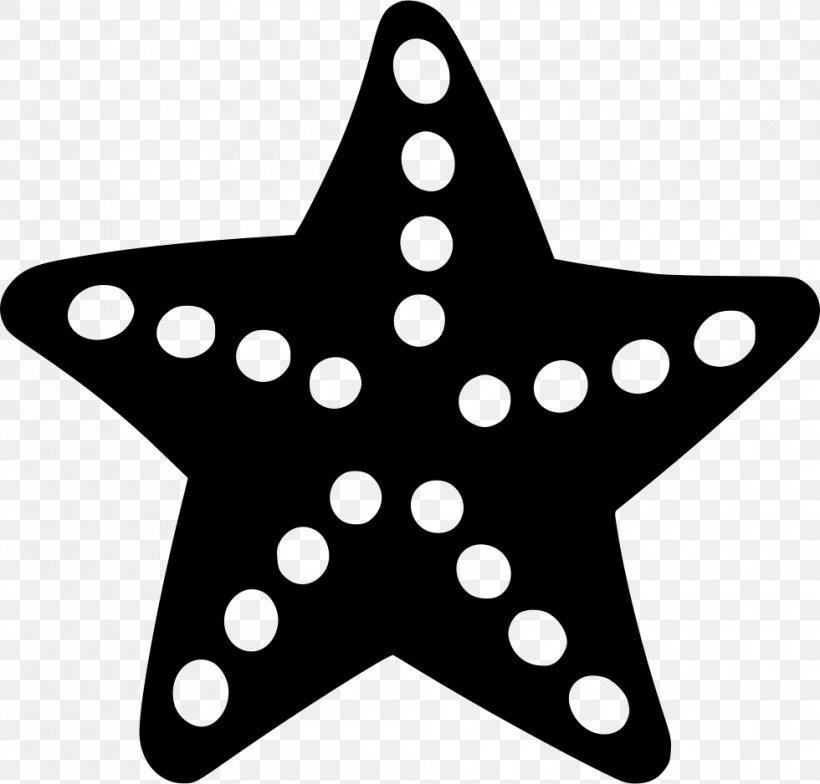 Starfish Sea Clip Art, PNG, 980x938px, Starfish, Aquatic Animal, Black And White, Drawing, Flat Design Download Free