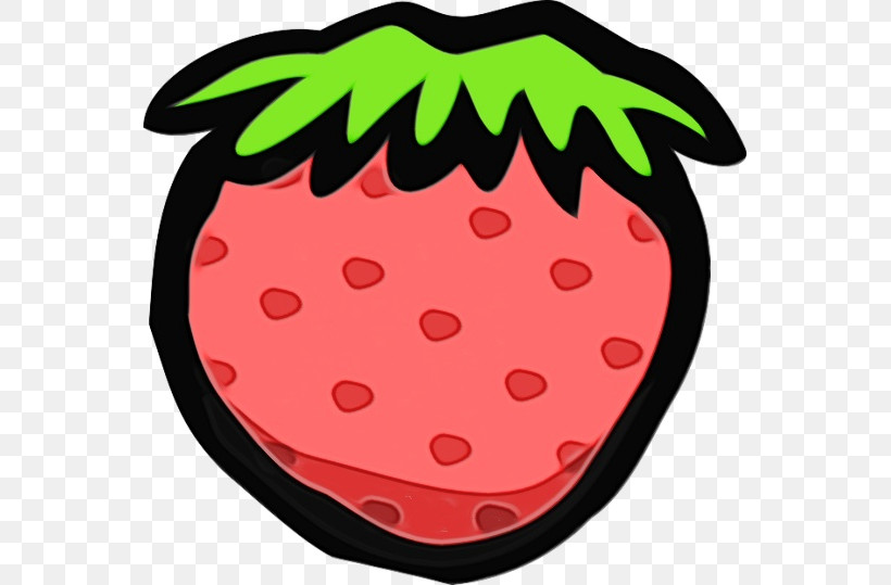 Strawberry, PNG, 555x539px, Watercolor, Paint, Strawberry, Wet Ink Download Free