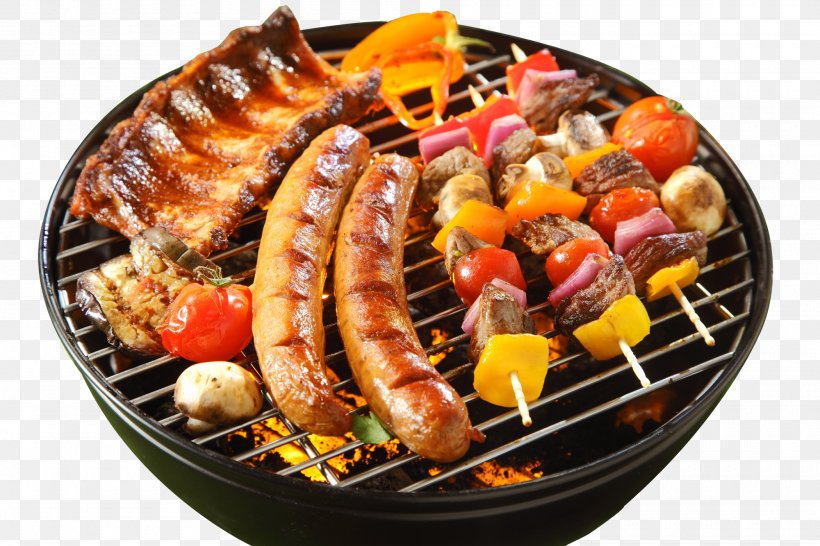 Sausage Hamburger Barbecue Chicken Steak, PNG, 2000x1333px, Barbecue Grill, Animal Source Foods, Asian Food, Barbecue, Bratwurst Download Free