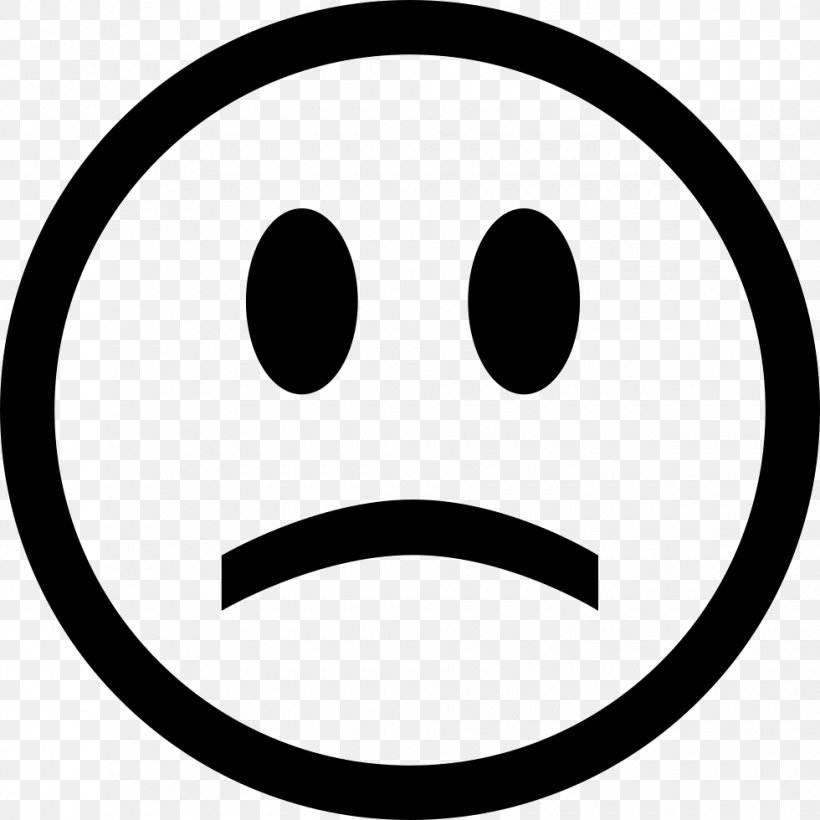 Smiley Emoticon Sadness Symbol, PNG, 980x980px, Smiley, Black And White, Emoticon, Face, Facial Expression Download Free