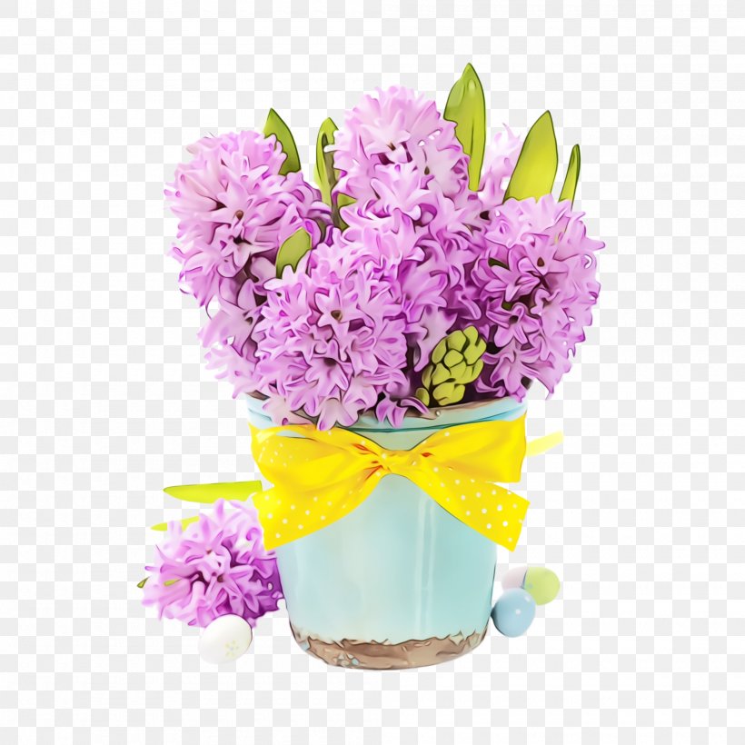 Flower Lilac Flowerpot Cut Flowers Purple, PNG, 2000x2000px, Watercolor, Cut Flowers, Flower, Flowering Plant, Flowerpot Download Free