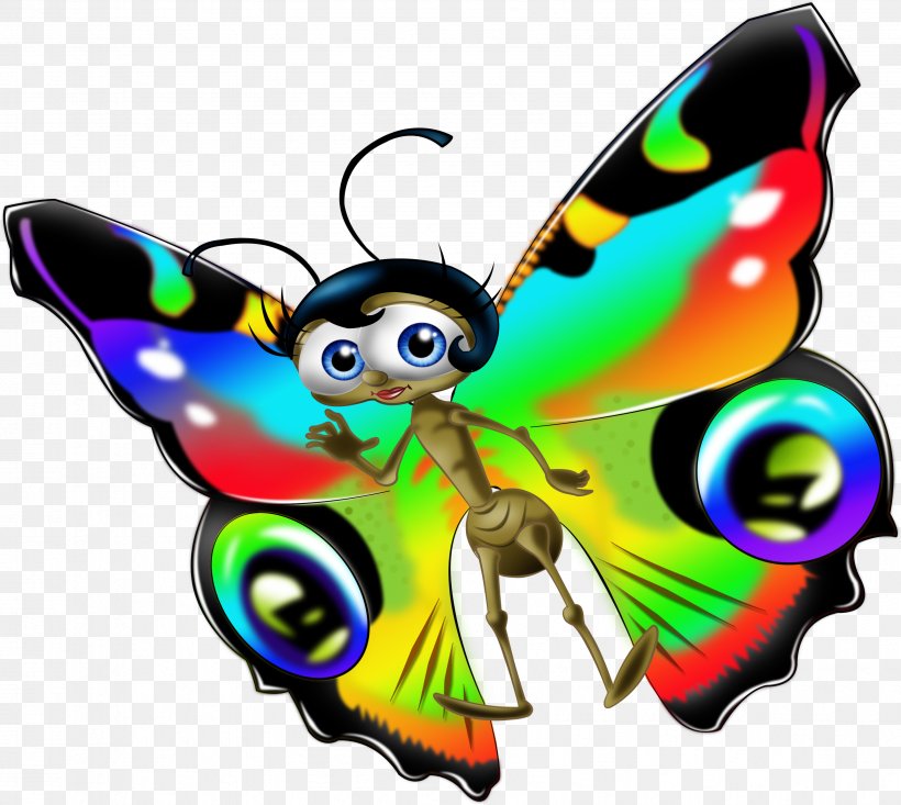 Butterfly Drawing Cartoon Clip Art, PNG, 3396x3037px, Butterfly, Animated Film, Brush Footed Butterfly, Butterflies And Moths, Cartoon Download Free