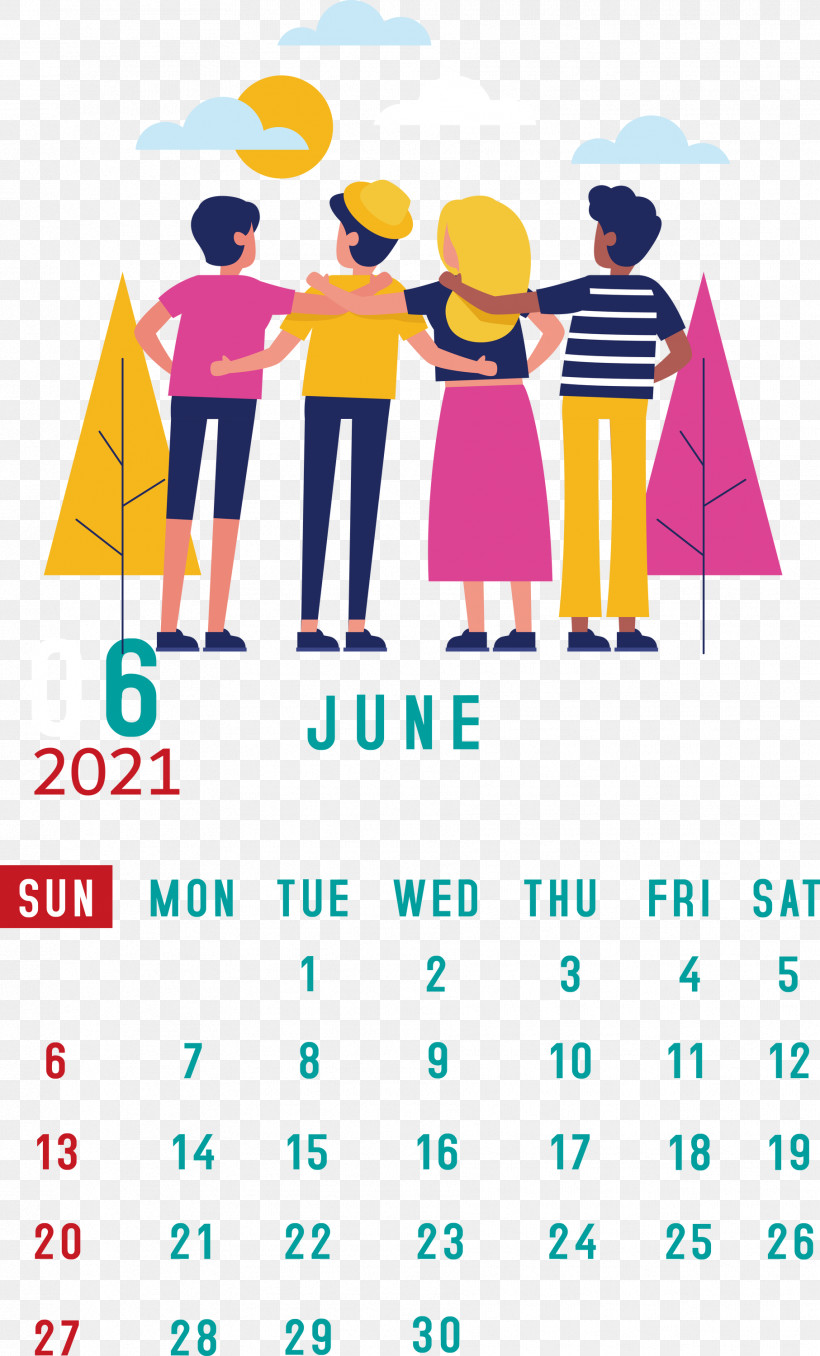 June 2021 Calendar 2021 Calendar June 2021 Printable Calendar, PNG, 1813x3000px, 2021 Calendar, Abstract Art, Cartoon, Drawing, Hug Download Free