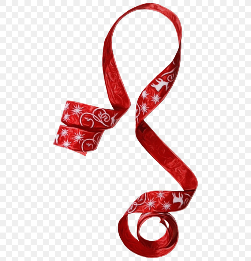 Red Ribbon Hair Accessory Hair Tie Costume Accessory, PNG, 500x853px, Watercolor, Christmas, Costume Accessory, Hair Accessory, Hair Tie Download Free