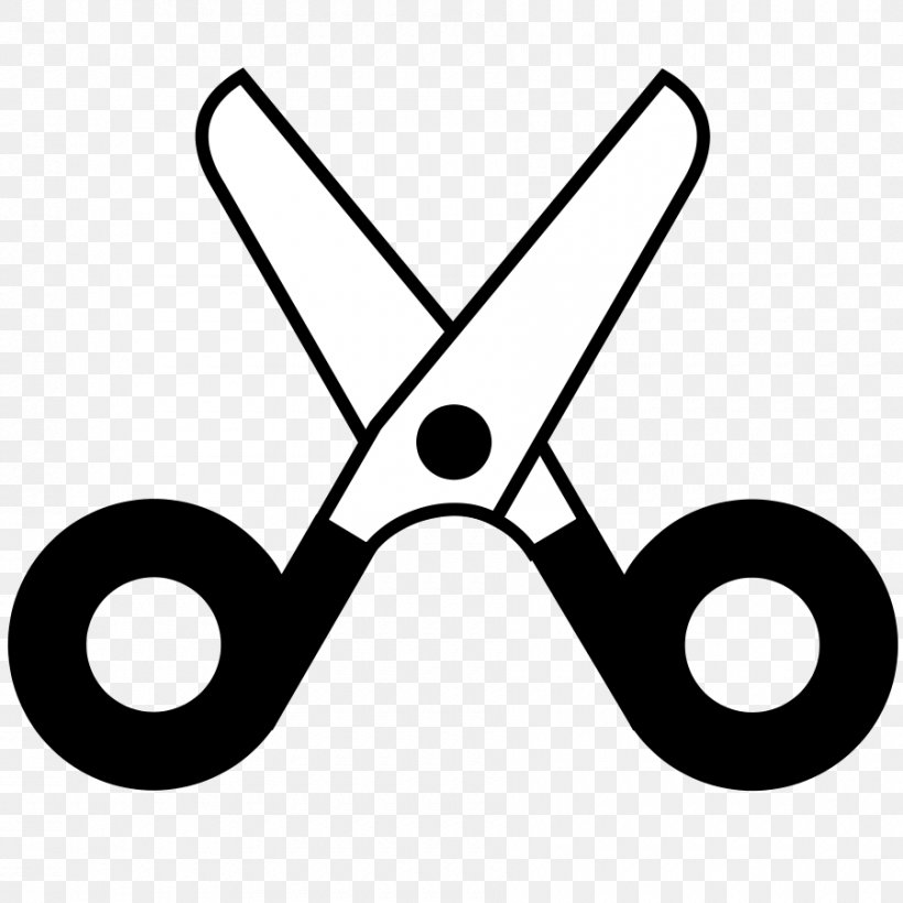 Scissors Hair-cutting Shears Clip Art, PNG, 900x900px, Scissors, Black, Black And White, Drawing, Free Content Download Free