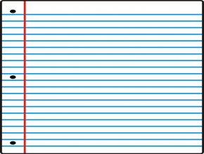 Ruled Paper Loose Leaf Paper Clip Clip Art, PNG, 1855x2400px, Paper ...