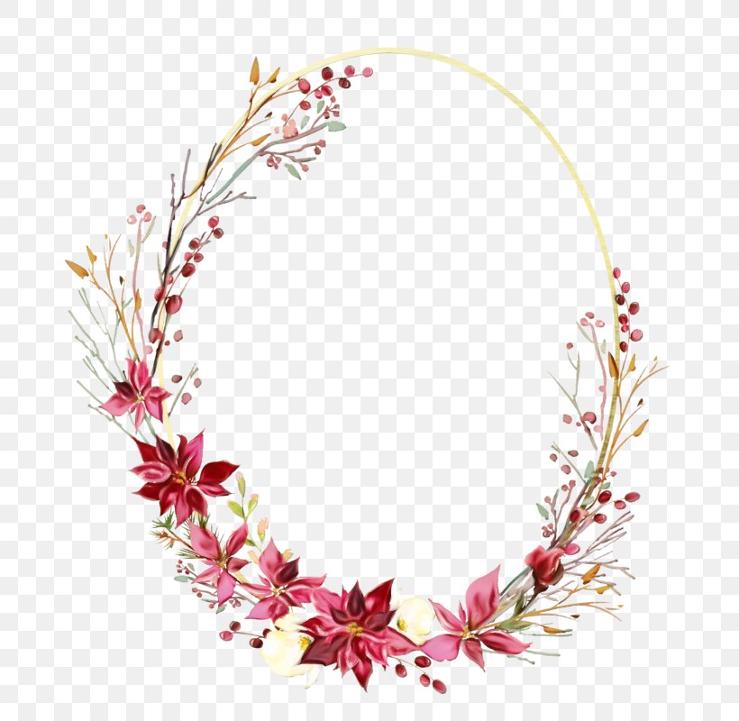 Watercolor Christmas Wreath, PNG, 683x800px, Floral Design, Christmas Decoration, Flower, Flower Frame, Leaf Download Free