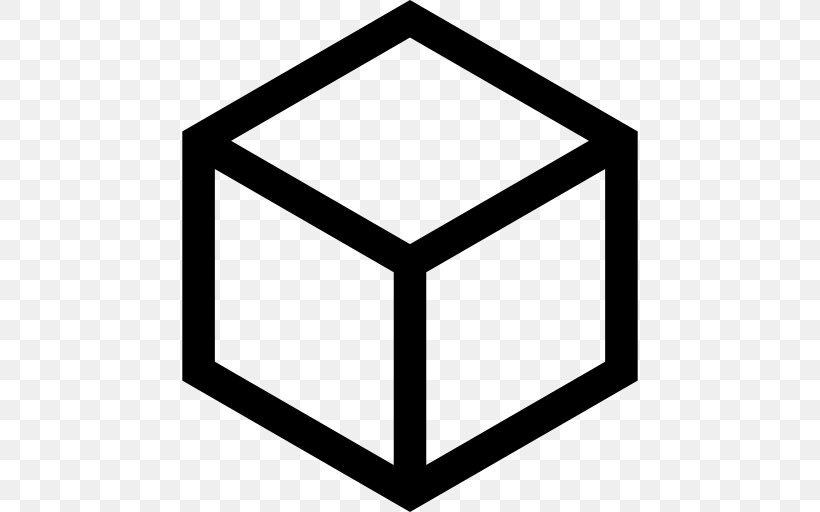 Cube Geometry Shape, PNG, 512x512px, Cube, Area, Black And White, Drawing, Flat Design Download Free