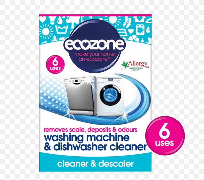 Washing Machines Cleaning Descaling Agent Laundry Ecozone Washing Machine & Dishwasher C 135g 250ML, PNG, 724x724px, Washing Machines, Brand, Cleaner, Cleaning, Descaling Agent Download Free