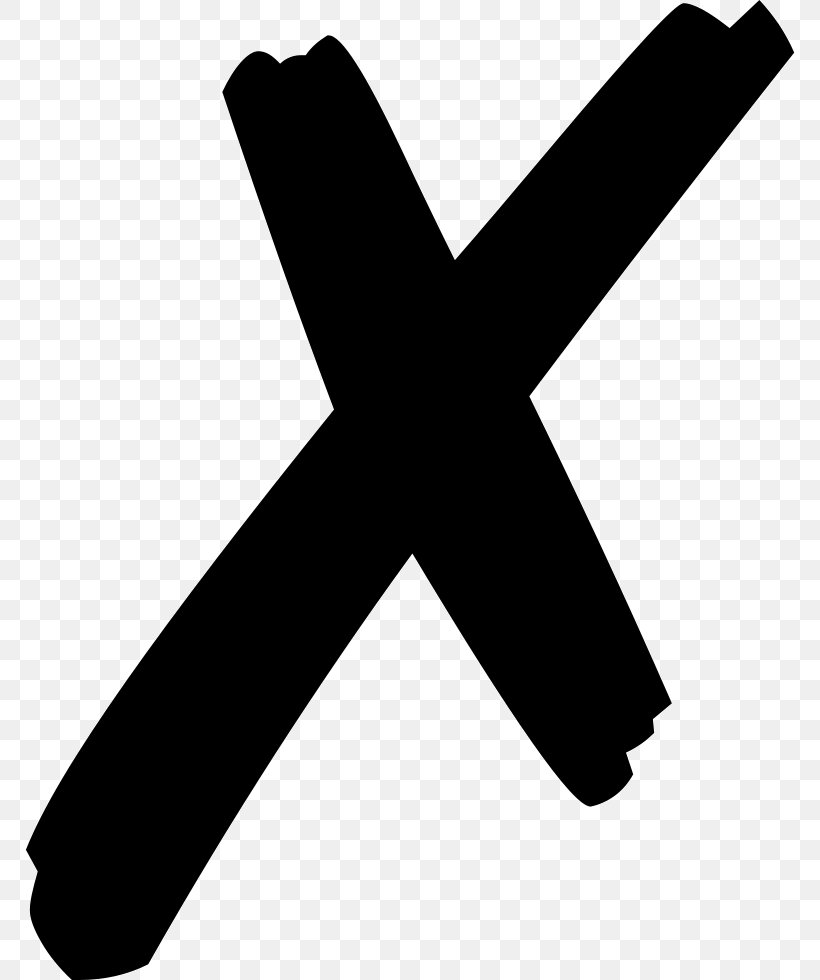 Check Mark X Mark Symbol Mathematical Notation, PNG, 770x980px, Check Mark, Black, Black And White, Cross, Mathematical Notation Download Free