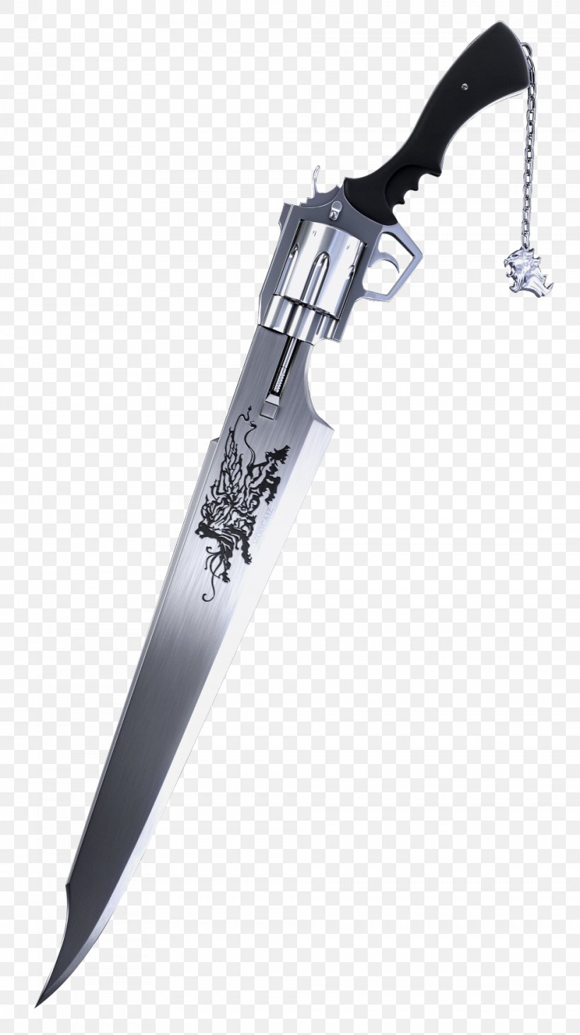 Final Fantasy VIII Gunblade Firearm Weapon Pistol Sword, PNG, 984x1756px, Final Fantasy Viii, Blade, Bowie Knife, Cold Weapon, Dagger Download Free