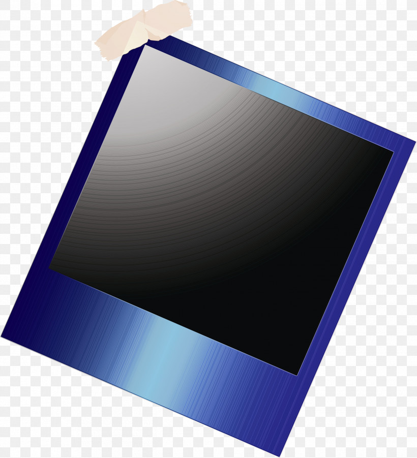 Laptop Part Rectangle Angle Cobalt Blue Purple, PNG, 2730x3000px, Polaroid Frame, Angle, Blue, Cobalt, Cobalt Blue Download Free